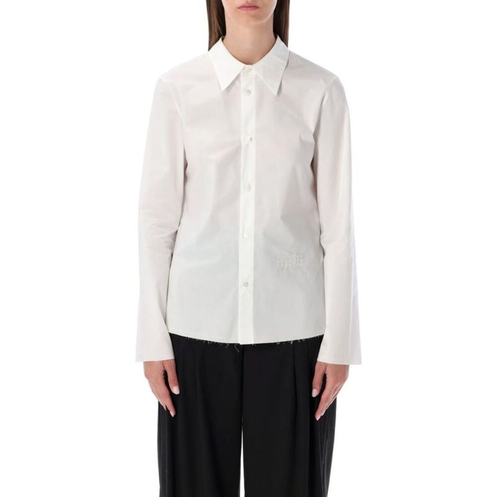 MM6 MAISON MARGIELA Women's Cotton Poplin Shirt Women WHITE Shirts
